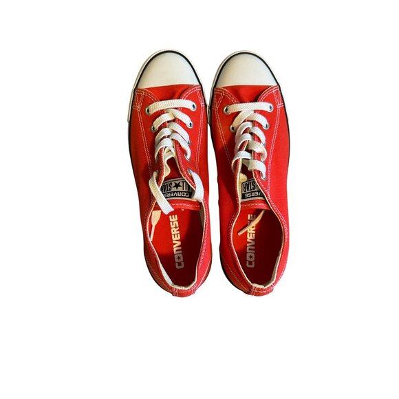 Converse Chuck Taylor All Star Red Low-Top Sneakers Size 7 Casual Shoes - Picture 1 of 5